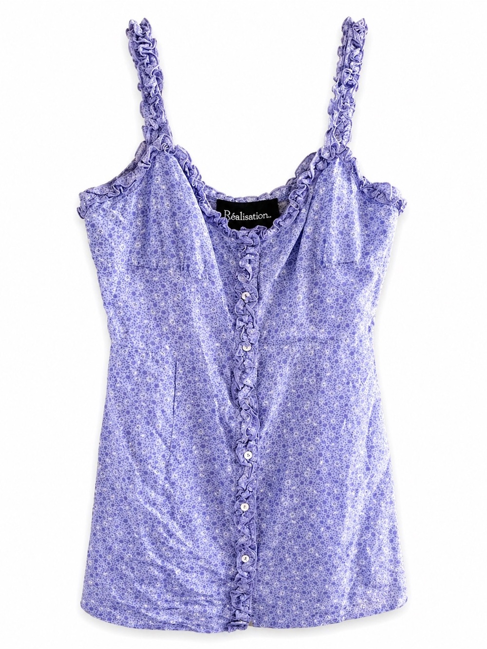 Réalisation Par Lavender Silk Floral Mini Dress